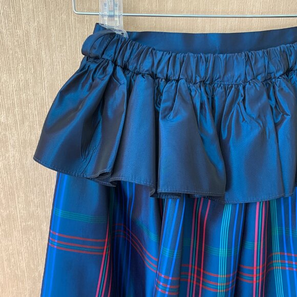 Vintage Yves Saint Laurent Two-Piece Girls’ Taffeta Plaid Outfit - Picture 10 of 12